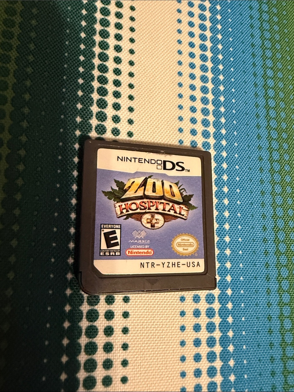 Nintendo DS Zoo Hospital Cartridge - Blue and Cream Label